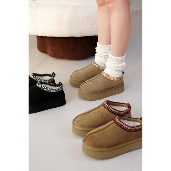 ๐Women Project Cloud Chestnut Leather Soft Memory Foam Cozy Supportive Slipper - Picture 6 of 7
